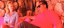 Gracie Otto with Jean Pigozzi in Cannes.